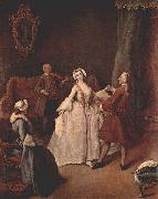 Pietro Longhi The Dancing Lesson Spain oil painting artist